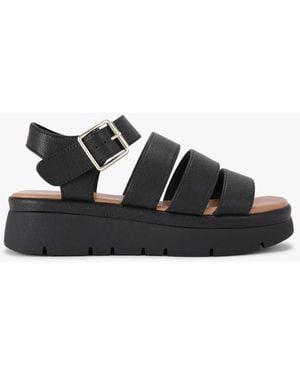KG by Kurt Geiger Daisy Cage Flat Sandals - Black
