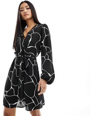 Vila Wrap Mini Dress - Black