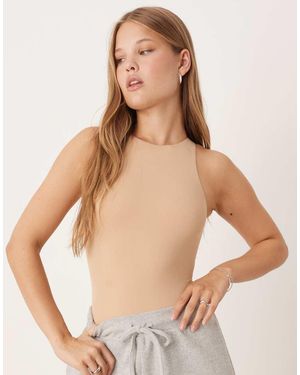 agon® Sleeveless Boydsuit - Natural