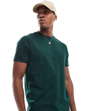 ASOS Essential Crew Neck T-shirt With Roll Sleeve - Green