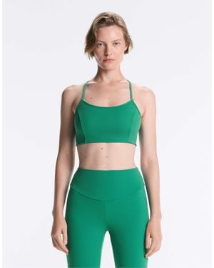 Oysho – sport-bh aus pikee - Grün