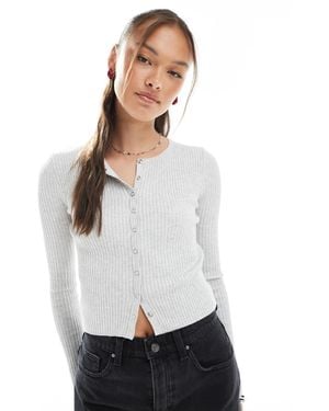 Cotton On Cotton on - everfine - gilet en maille - chiné - Blanc