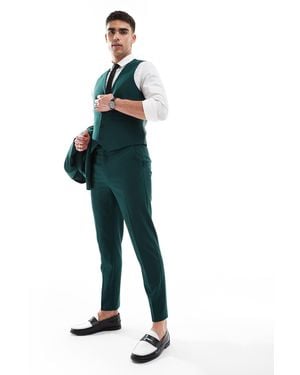 ASOS Tapered Suit Pants - Green