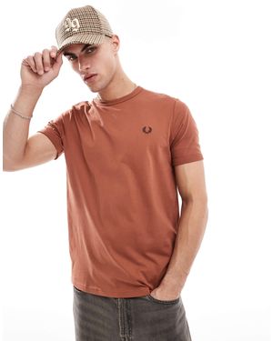 Fred Perry Ringer T-Shirt - Brown