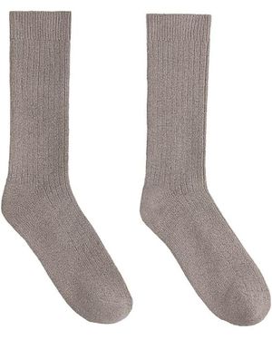 Oysho Cashmere 18% Classic Socks - White