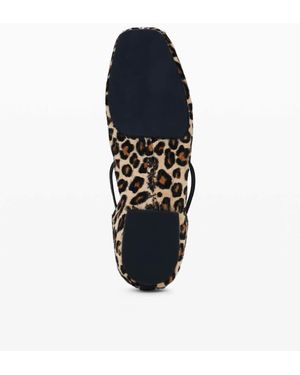 Desigual Leather Print Ballerina - White