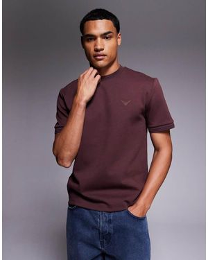 River Island Scuba Slim Fit T-shirt - Purple