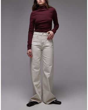 ARKET Lupine High Rise Wide Leg Jeans - Purple