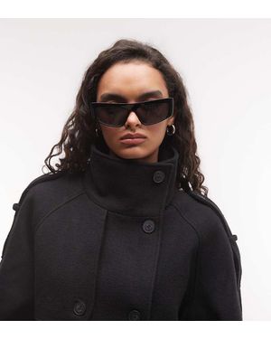 Monki Chaqueta Con Cuello Alzado En - Negro