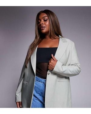 ASOS Curve Relaxed Blazer - Grey
