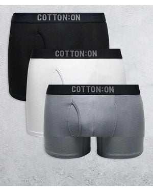 Cotton On Confezione Da 3 Paia Di Boxer - Grigio