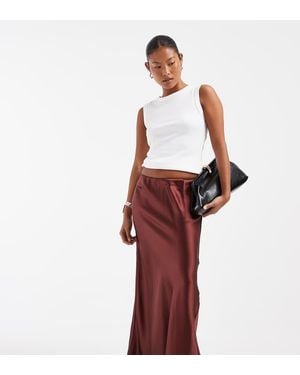 ASOS Asos Design Petite Gonna Maxi Sbieca - Rosso