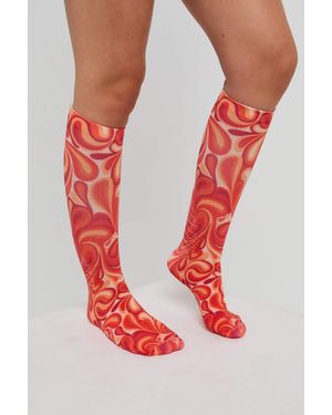 OOSC – shagadelic baby! – bunte ski-/snowboardsocken - Rot