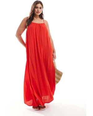 ONLY Floaty Maxi Cami Dress - Red