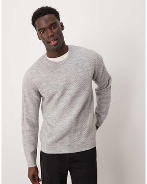 New Look Textured Jumper - Grey