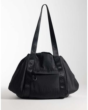 4505 Padded Woven Folding Yoga Mat Studio Bag - Black
