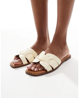 SEQWL – flache sandalen aus kunstleder - Pink