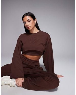 HUGO Sudadera Marrón Daleisy De (Parte De Un Conjunto)