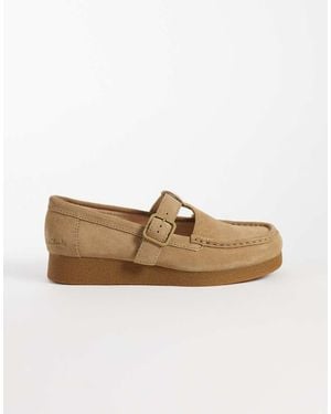 Clarks Wallabee Evo Bar Shoes - Natural