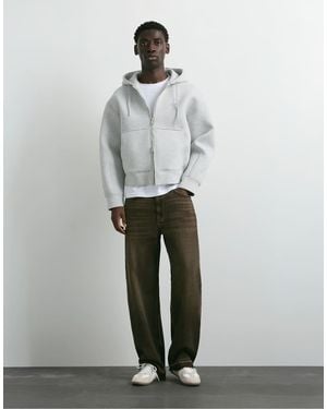 Pull&Bear Wide-Leg Jeans - Grey