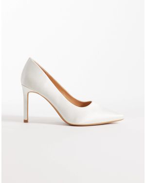 SEQWL Petunia Heeled Court Shoe - White