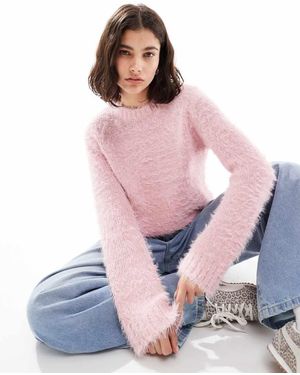 Threadbare Maglione Morbido Soffice Al Tocco Girocollo - Rosa