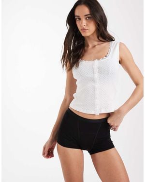 Modibodi Klassieke Superabsorberende Menstruatie-Boyshort - Wit