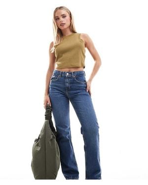 Stradivarius Jeans Dritti Scuro - Blu