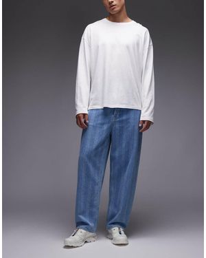 Element baggy Jeans With Chainlink Print - Blue