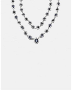 Stradivarius Jewelled Necklace - White