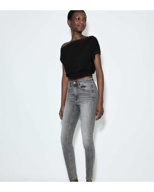 Stradivarius Petite D07 Regular Waist Skinny Jeans - Black