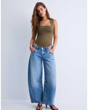 Stradivarius – body aus polyamid - Blau