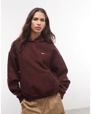 Nike Studio fleece schwerer oversize-kapuzenpullover - Lila