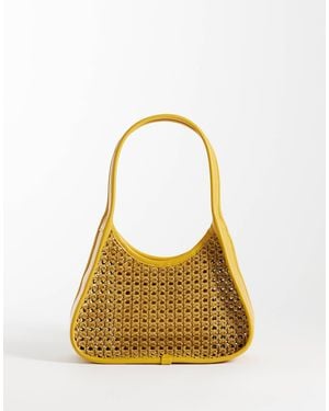 ASOS Weave Shoulder Bag - Metallic