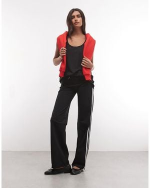 Collusion Low Rise Straight Leg Sporty Trouser - Black