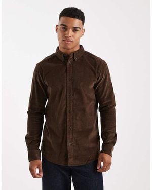 Only & Sons Cord Shirt - Brown