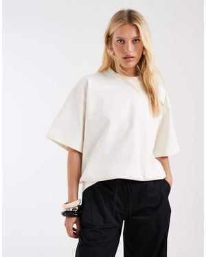 & Other Stories Heavyweight Oversized Dropped Shoulders T-shirt - Green