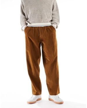 Farah Adam Archive Twill Trouser - Brown