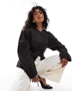 ASOS Blazer Con Maniche Oversize Stretto - Nero
