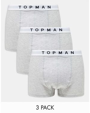 TOPMAN 3 Pack Trunks - White