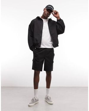 ASOS Pantalones Cortos Cargo Negros De Largo Medio De