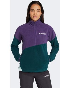 adidas Originals Terrex Multi Climawarm Fleece Anorak - Blue