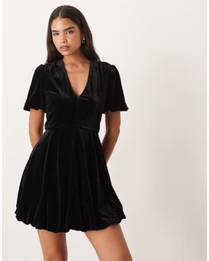 Collective The Label V-Neck Mini Dress - Black