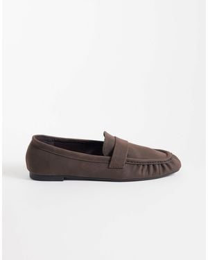Cotton On Taylor Ruched Loafers - Brown