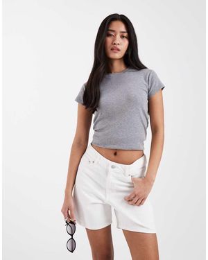 JJXX Seville Loose Denim Shorts - White