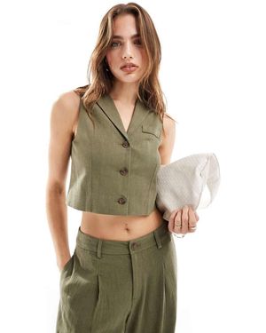 Miss Selfridge Gilet - Verde