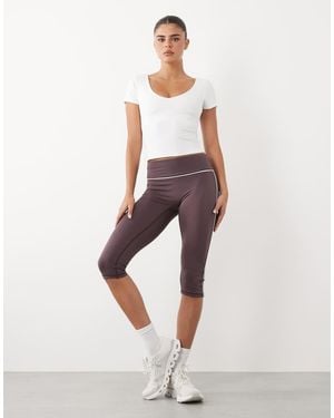4505 Active V Neck Performance Baby T-Shirt With Inner Bra - White