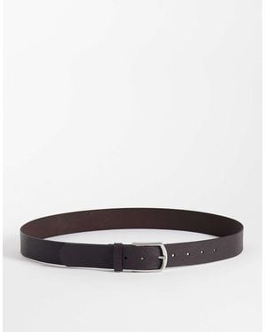 ASOS Leather Texture Belt - White