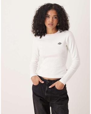 Dickies Gladeville Long Sleeve Ribbed T-shirt - White