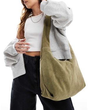 ASOS Suede Sling Tote Bag - Grey
